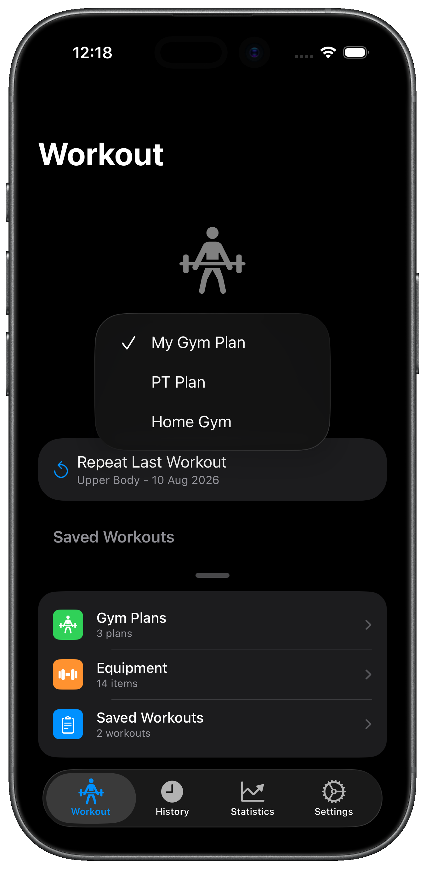 Gym Plan Bundles - switch between workout plans